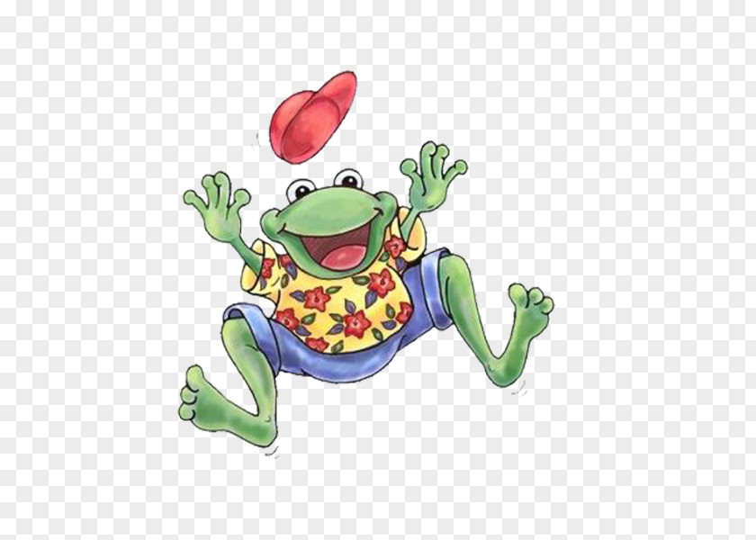 Happy Frog Wedding Invitation Clip Art PNG