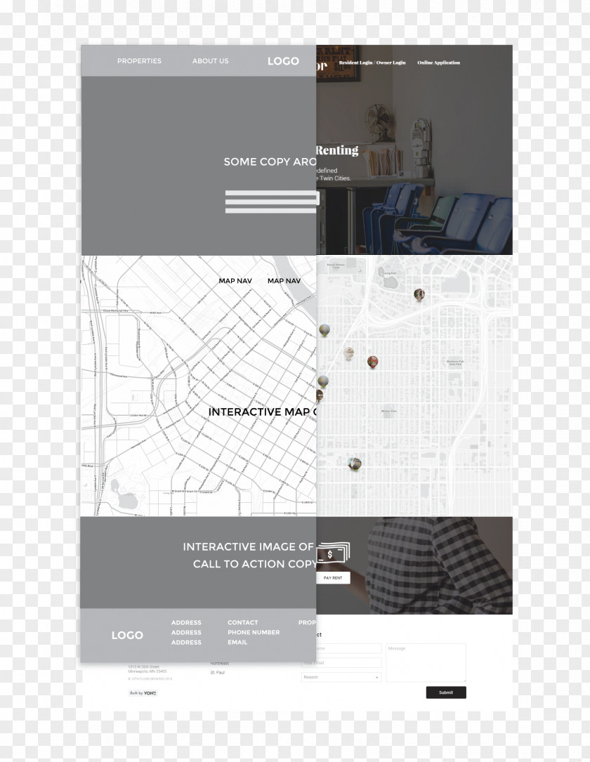 Web Design Website Wireframe The Grand Hamptons Tower II Interior Services PNG