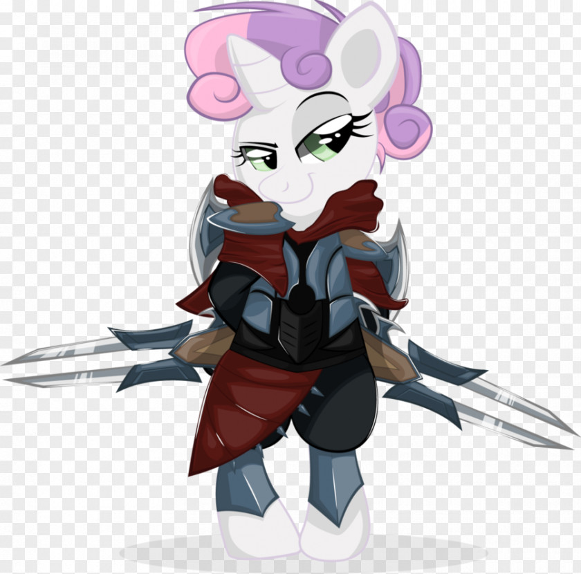 Zed The Master Of Sh Pony League Legends Sweetie Belle Fan Art PNG