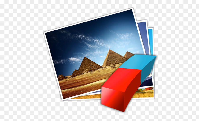 Apple Paint Egyptian Pyramids Photographic Paper Photography PNG