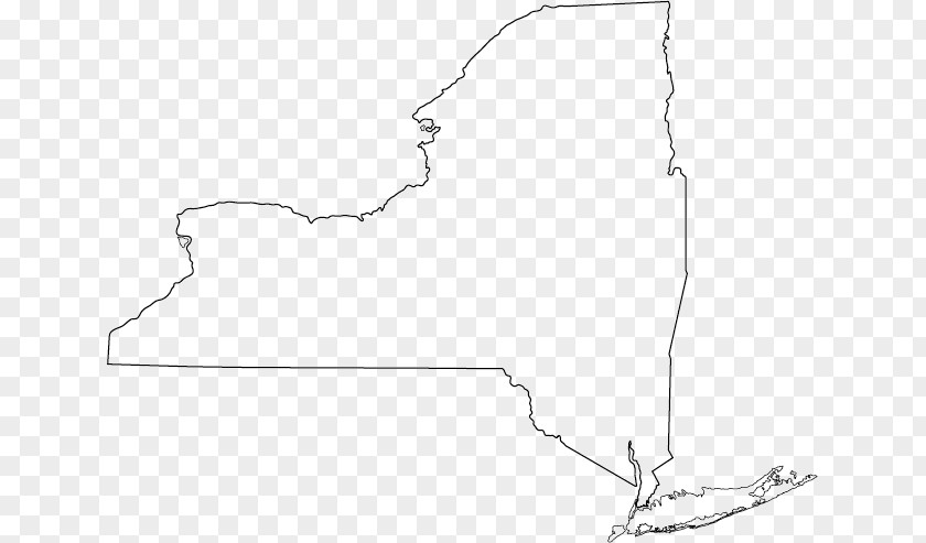 New York Map Blank Geography PNG