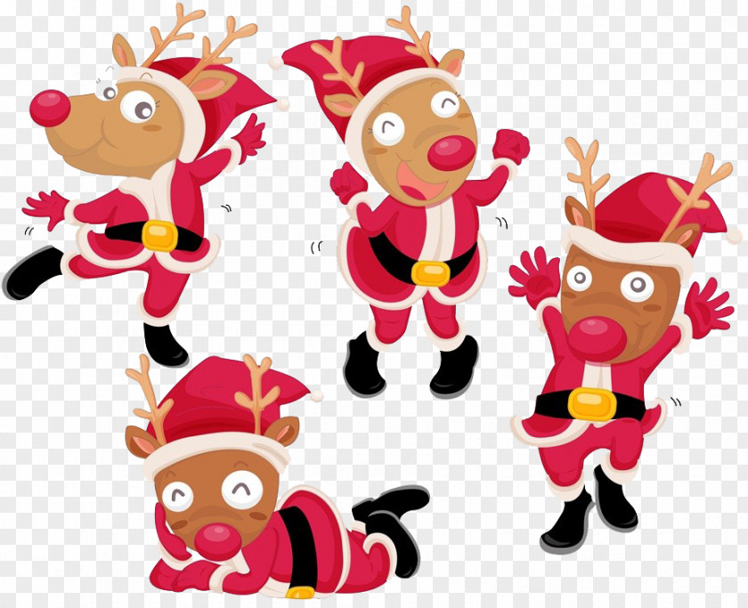 Scorpion Dance Rudolph Santa Claus's Reindeer Christmas PNG