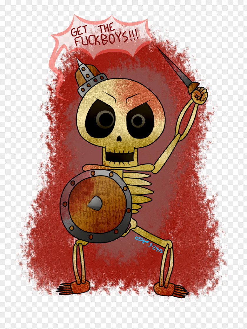 Skull Animated Cartoon Character PNG