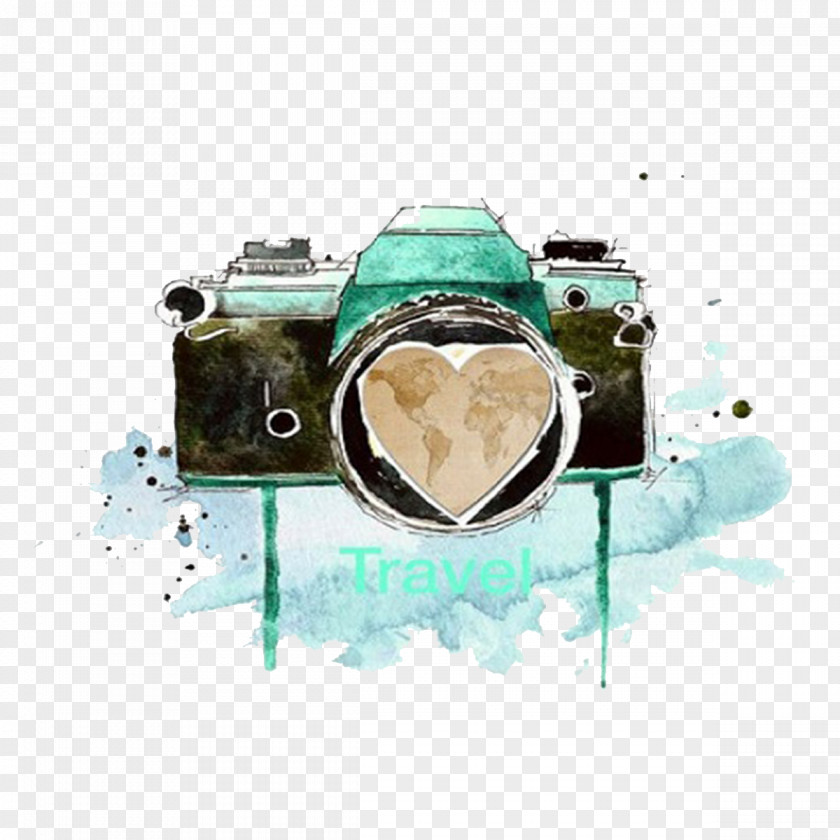 Camera Watercolor Painting Photography Drawing PNG