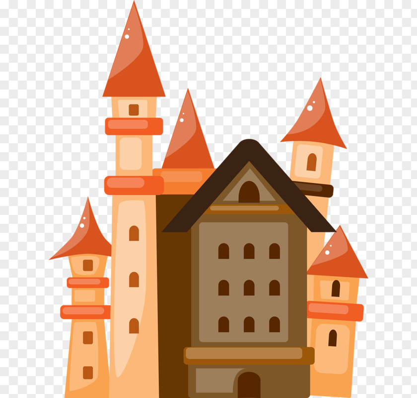 Castle Building Cartoon Architecture PNG