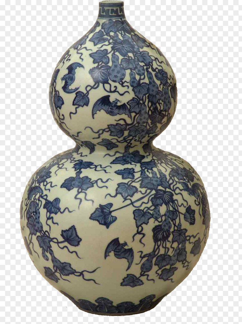 Cat--chinese Vase Blue And White Pottery Ceramic Urn PNG