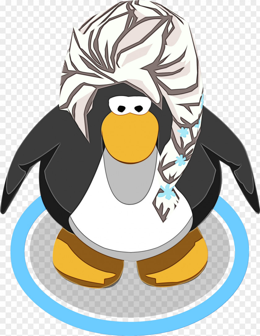 Emperor Penguin Yellow Top Hat Cartoon PNG