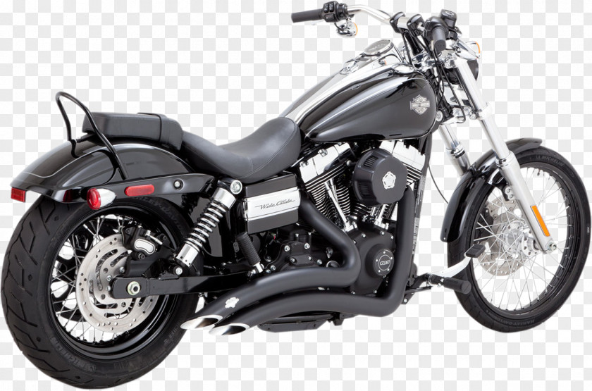 Motorcycle Exhaust System Harley-Davidson Super Glide Softail PNG
