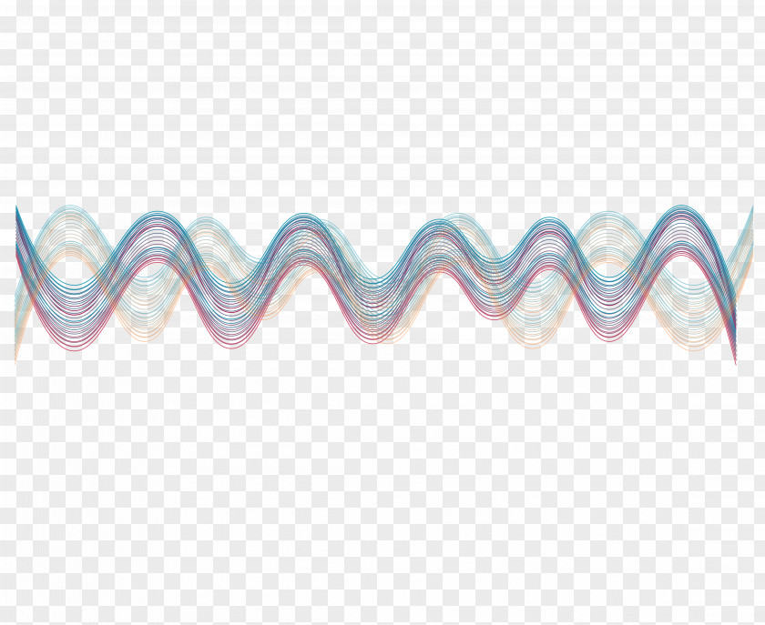 Vector Abstract Sound Wave Curve Picture Euclidean PNG