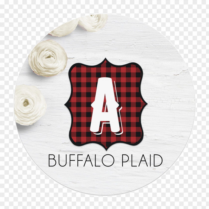 Buffalo Plaid Letter Alphabet Banner Poster PNG