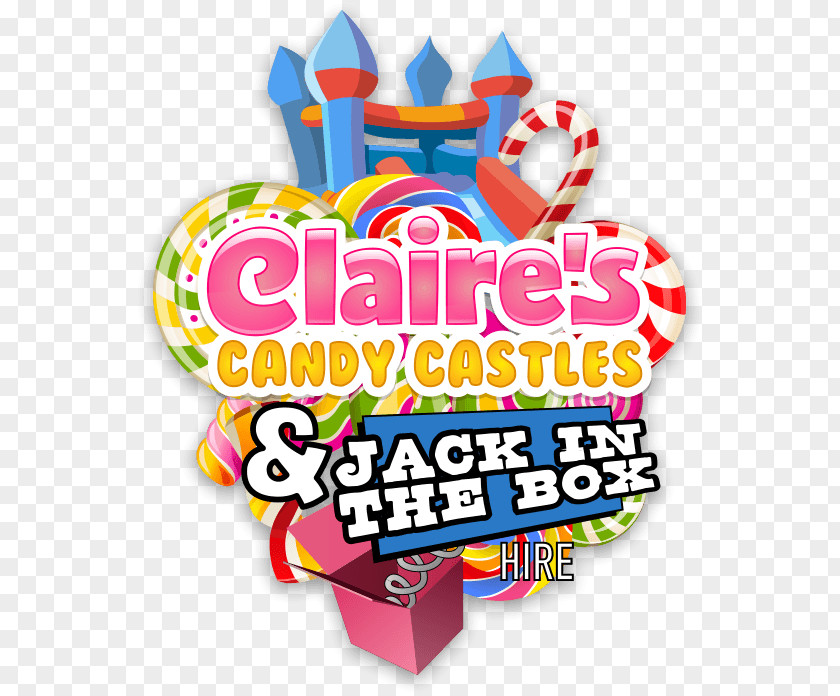 Candy Logo Inflatable Bouncers Claire's Children's Party Castle Food PNG