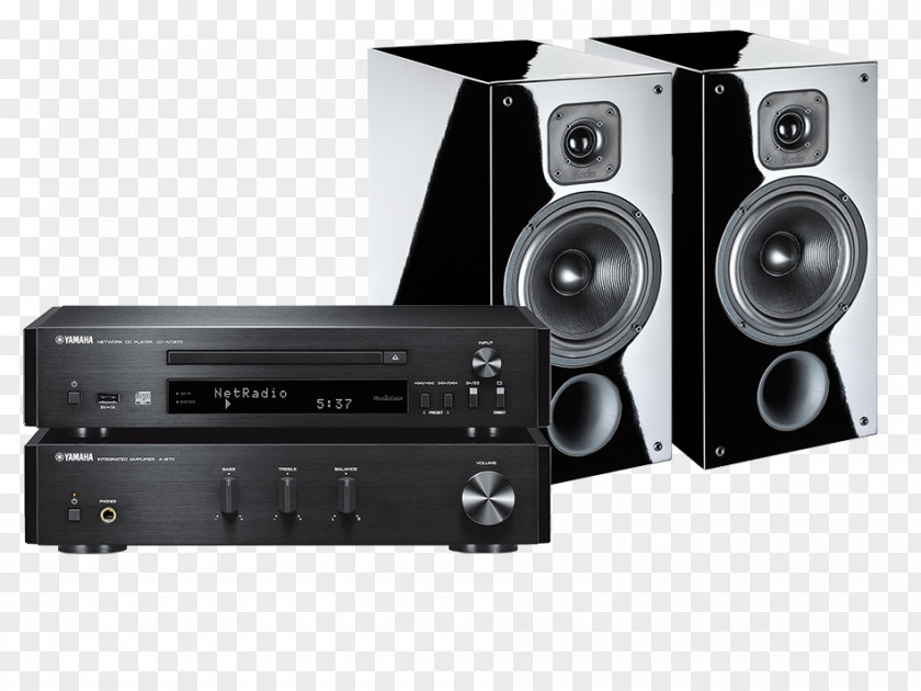 Cast System YAMAHA MCR-N670 Black Microsystem High Fidelity Loudspeaker Yamaha Corporation Audio PNG