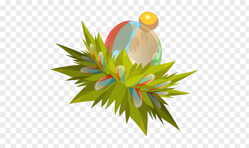 Easter Petal Egg Desktop Wallpaper PNG