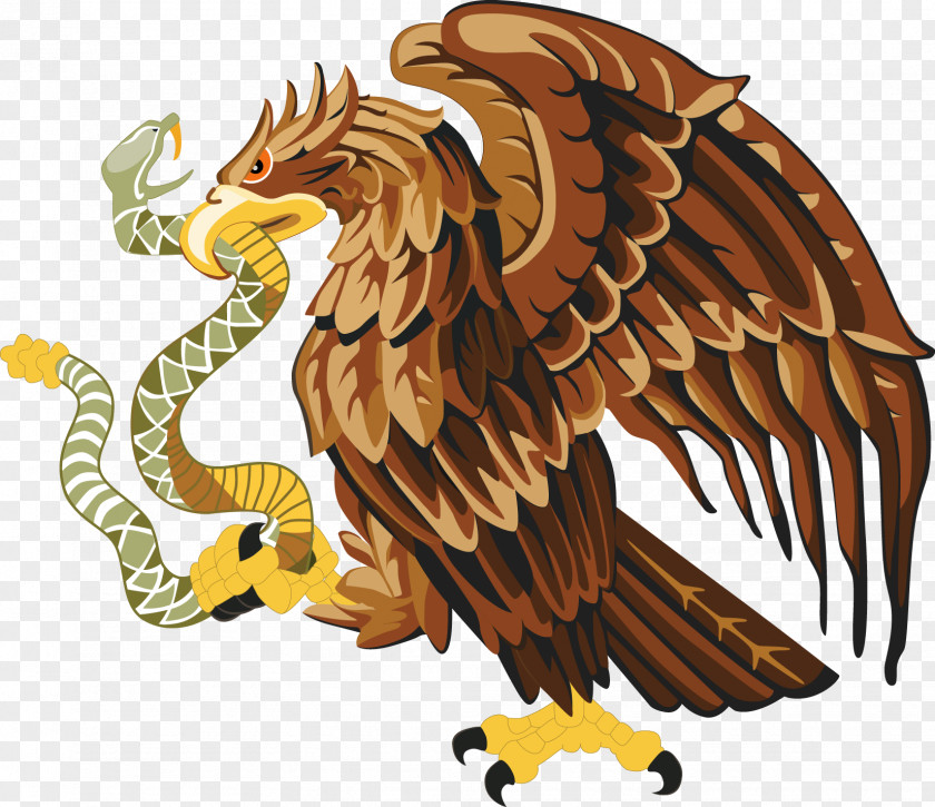 Vector Eagles Mexico City Tenochtitlan Mesoamerica Aztec Empire Coat Of Arms PNG