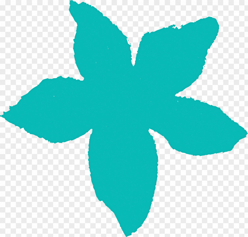 Green Leaf Turquoise Aqua Plant PNG