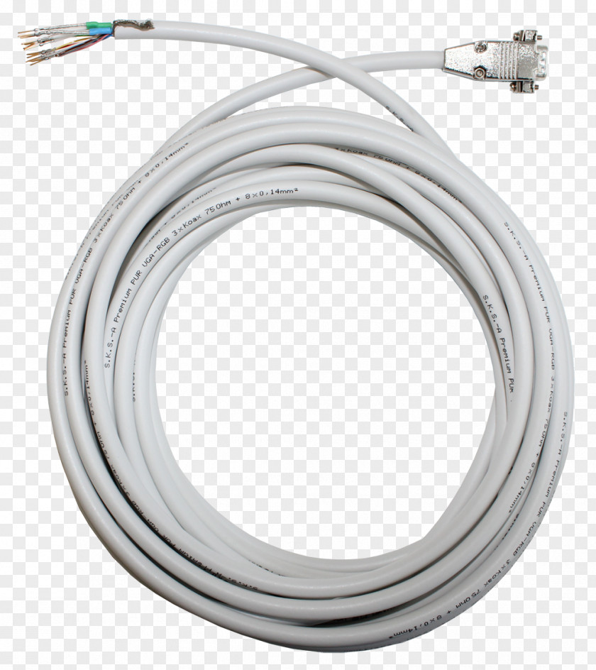 Kabel Coaxial Cable Graphics Cards & Video Adapters VGA Connector Wire Electrical PNG