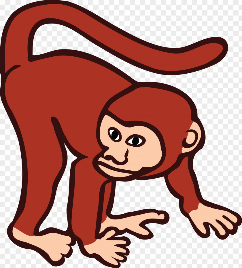 Monkey Primate Common Chimpanzee Clip Art PNG