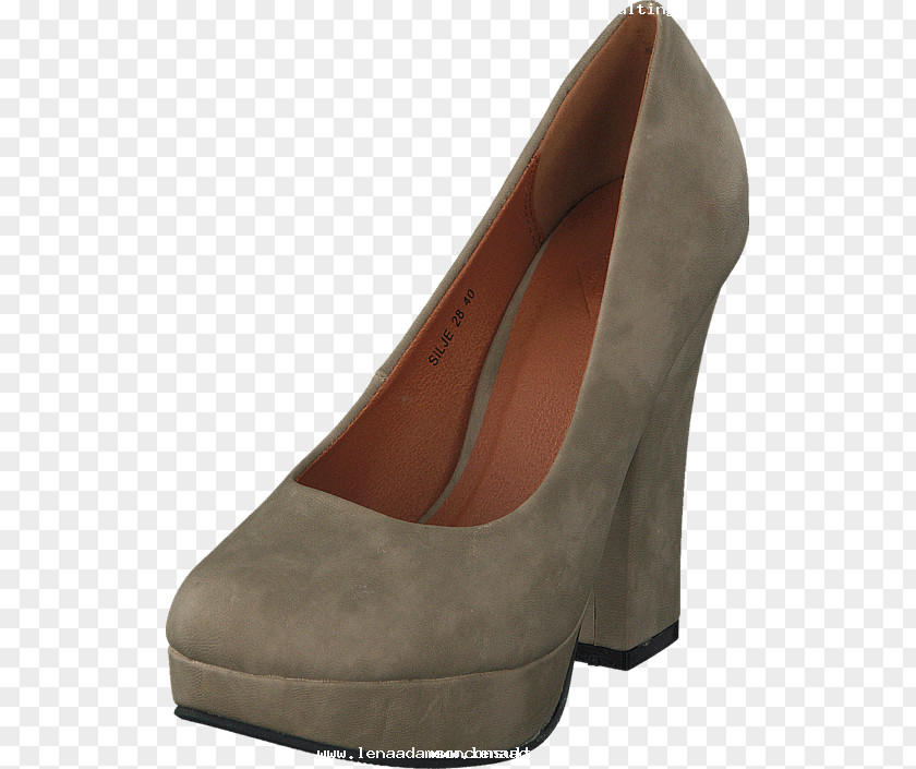 Woden Brown High-heeled Shoe Stiletto Heel Suede PNG