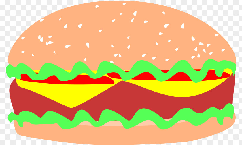 Burger Top View Windows Metafile Clip Art PNG