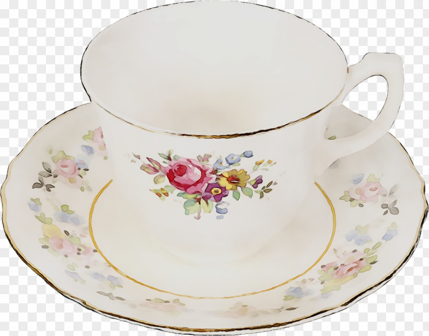 Coffee Cup Porcelain Saucer Plate Tableware PNG