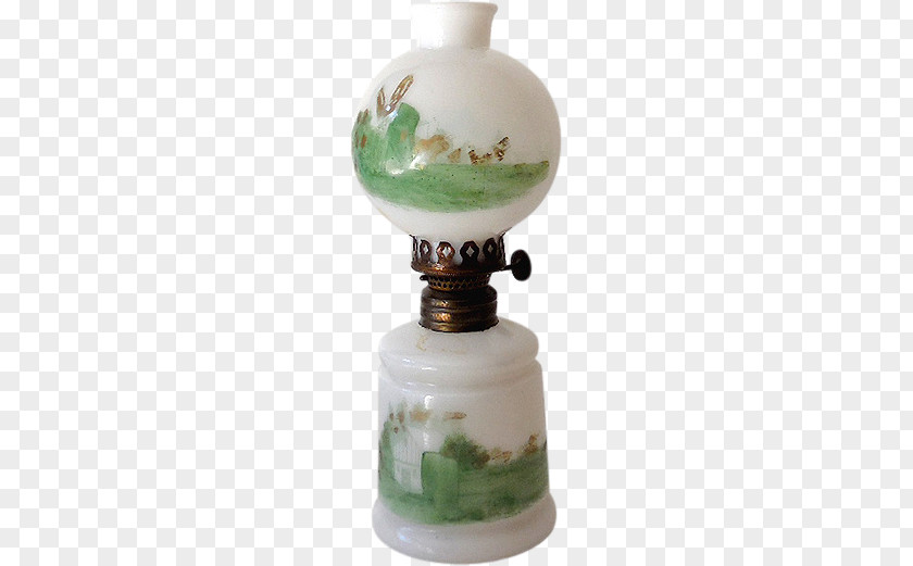 Glass Milk Oil Lamp Vase PNG