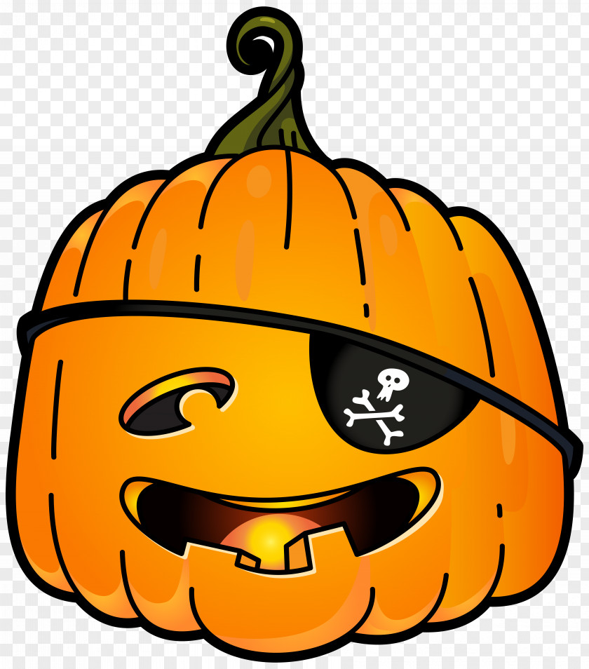 Halloween Pirate Pumpkin PNG Clip Art Image Jack-o'-lantern Calabaza PNG
