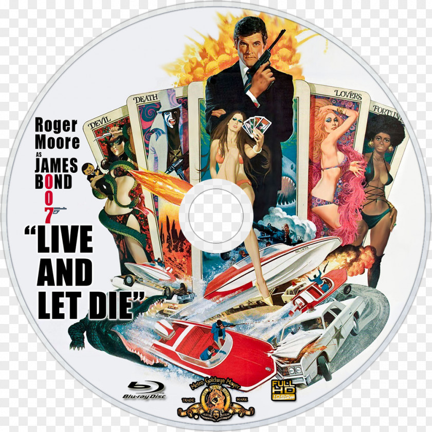 Live Let James Bond Film Poster And Die PNG