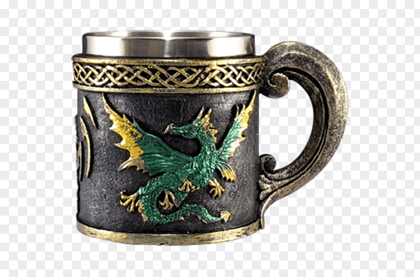Mug Tankard Cup Ceramic Dragon PNG