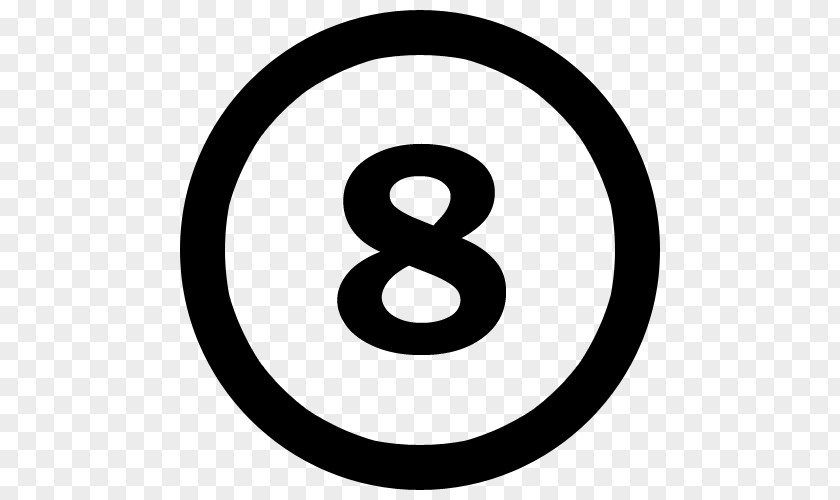 8 Number Clip Art PNG