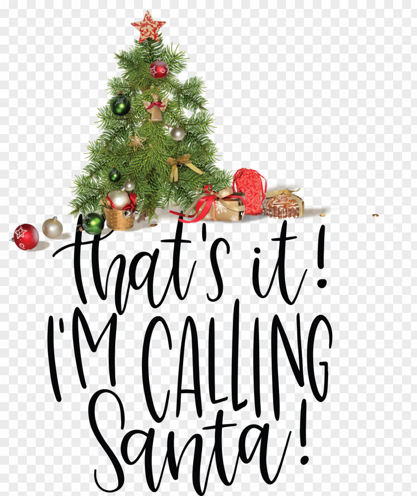 Calling Santa Christmas PNG