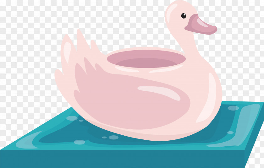 Cartoon Swan Animal Design Cygnini Illustration PNG