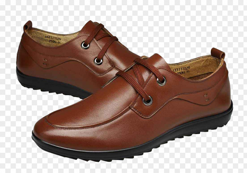 Dark Brown Band Pointed Shoes Oxford Shoe Leather PNG