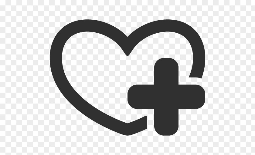 Fav Add Heart Symbol Line Font PNG