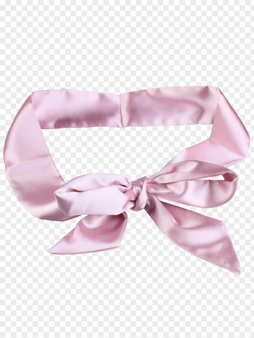 Sash Bow Tie Satin Ribbon Clothing Accessories Pink M PNG