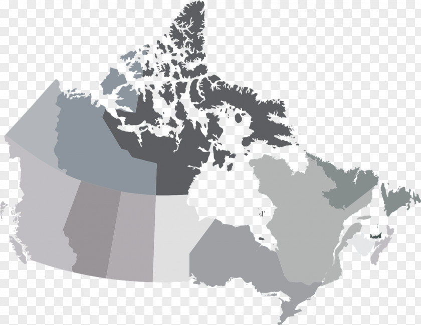 Canada Provinces And Territories Of Vector Graphics Map PNG