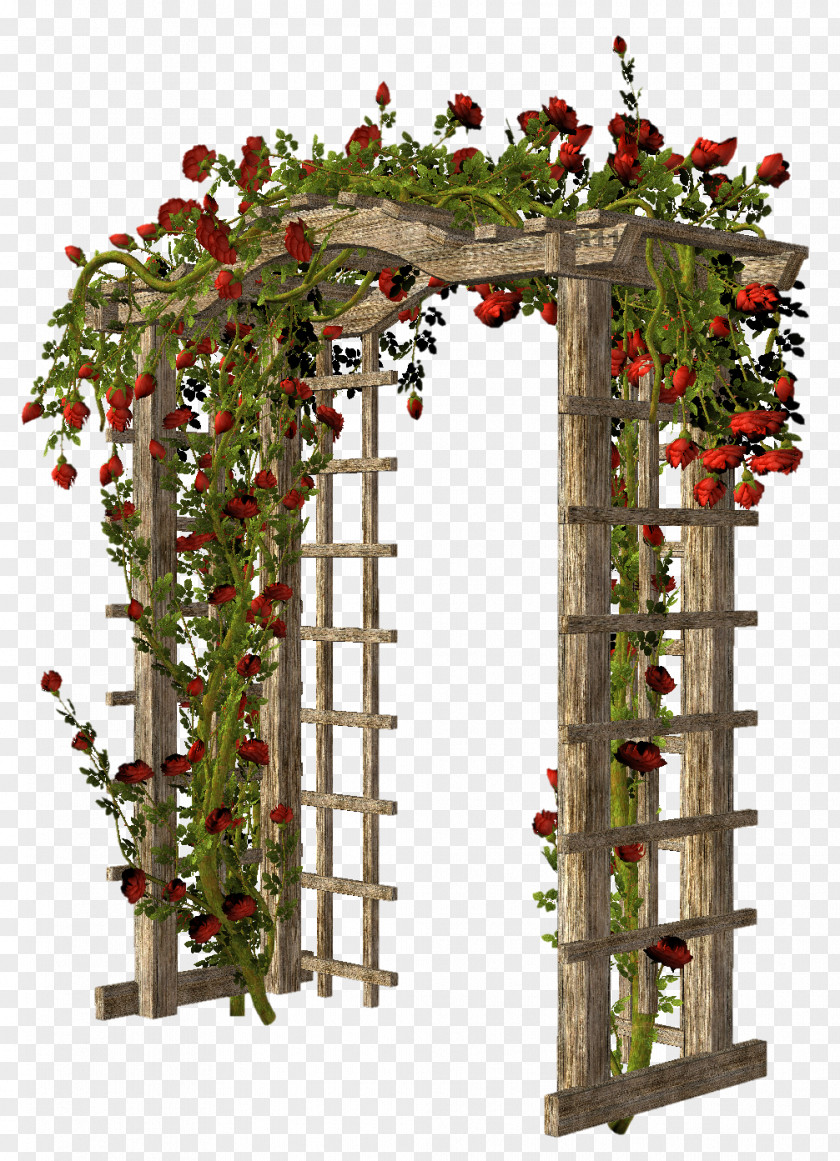 Gate Floral Design Christmas Decoration .com Structure PNG