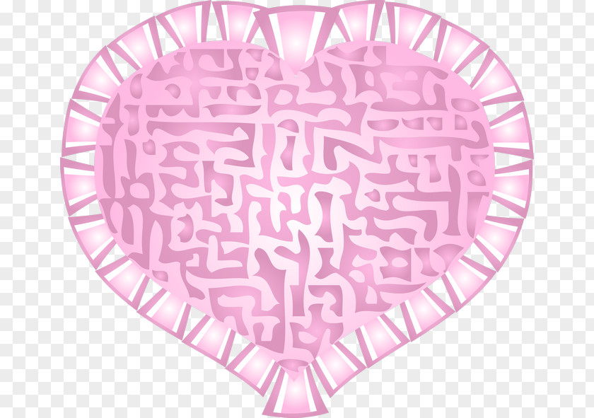 Heart Cartoon Pink Red Pattern PNG