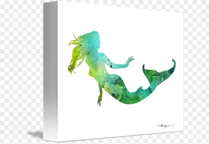 Painting Watercolor Mermaid Ariel Abstract Art PNG