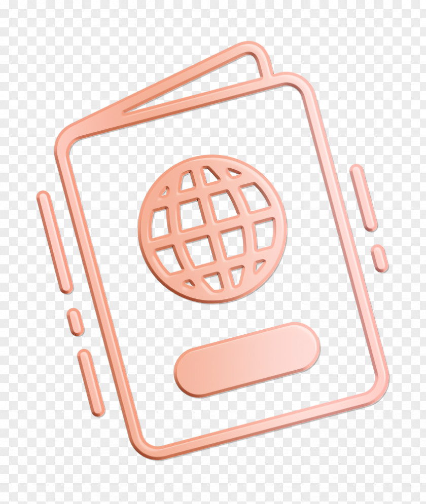 Peach Vacation Icon Citizenship Document Identity PNG
