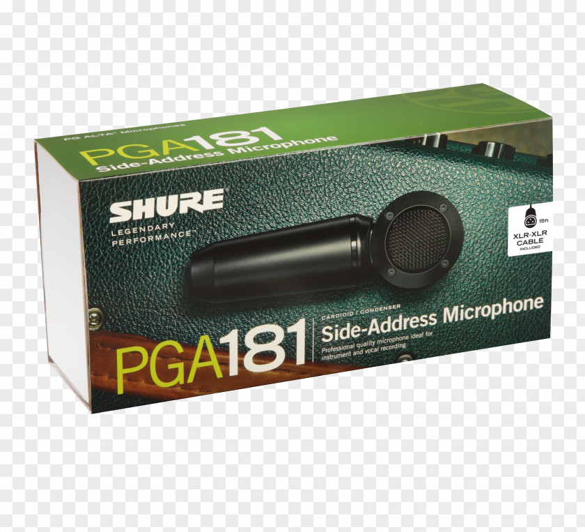Product Description Microphone XLR Connector Shure PGA181-XLR Condensatormicrofoon PNG