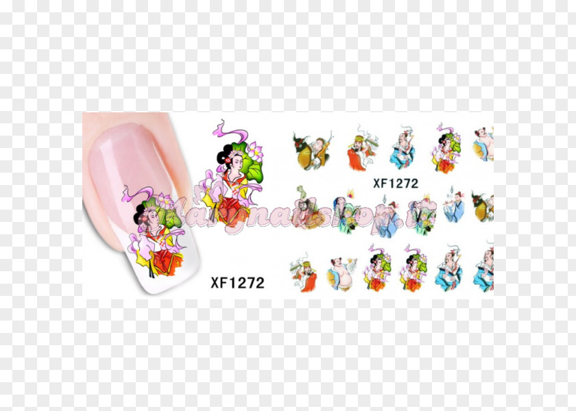 Sticker Geisha Finger Font PNG