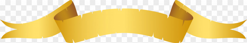 Yellow Vector Ribbon Banner Material Font PNG