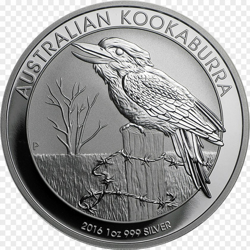 Silver Bar Perth Mint Laughing Kookaburra Australian Coin PNG