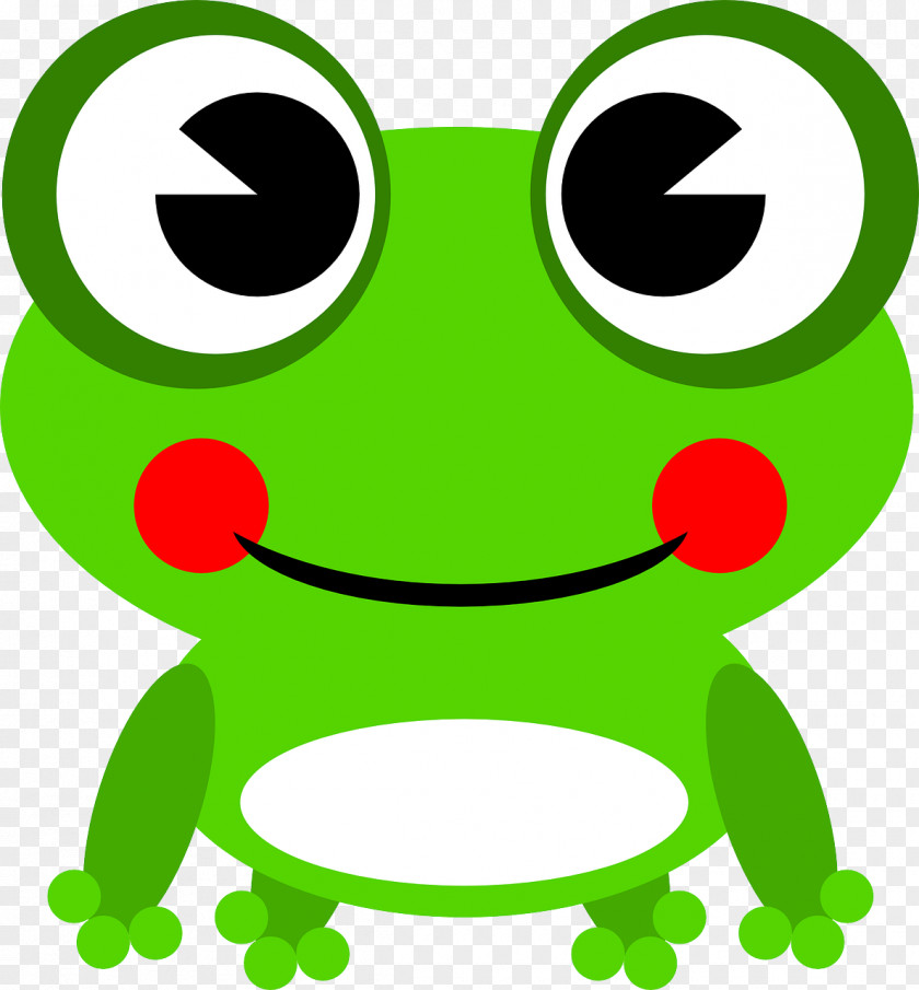 Cute Frog Face Clip Art PNG