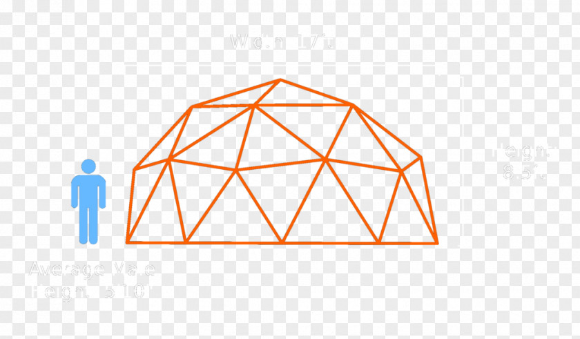 Dome Geodesic Triangle Architecture PNG