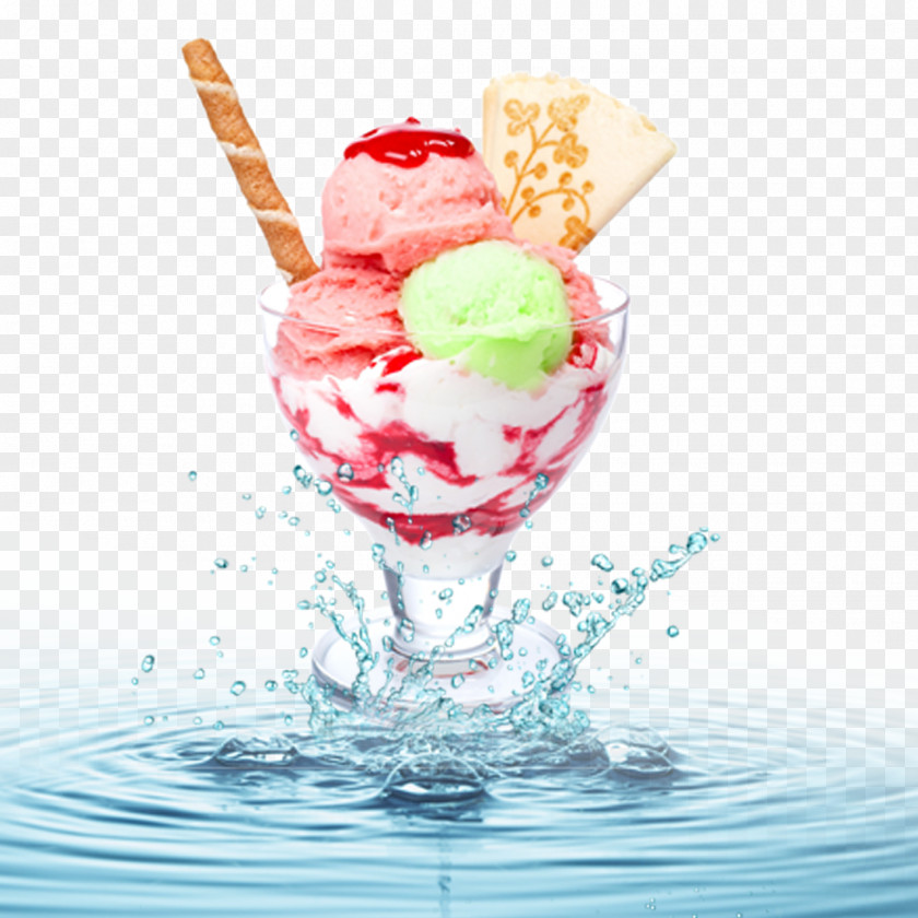 Ice Cream Spray Cone Parfait Milk PNG