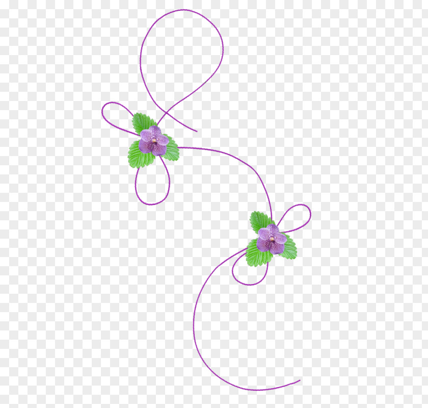 Line Flower Purple PNG