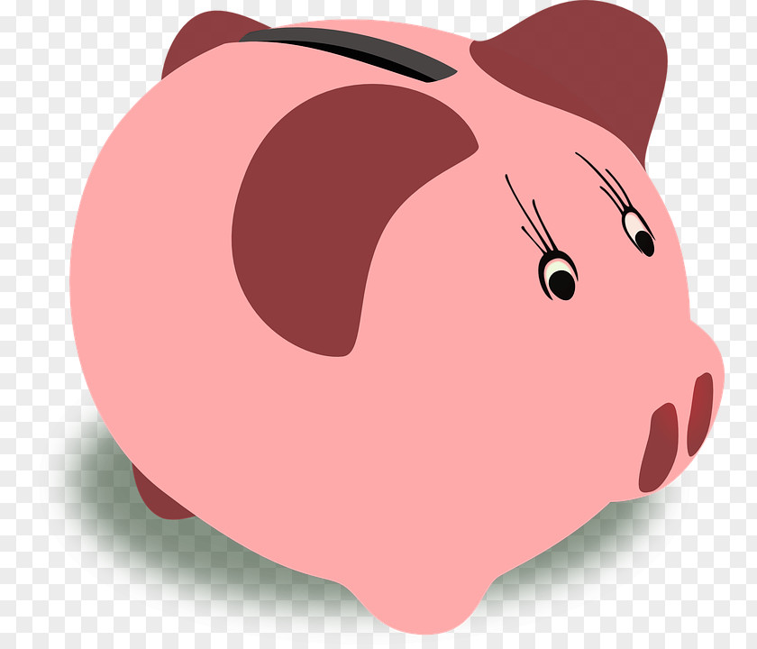 Money Handling Saving Pig Cartoon PNG