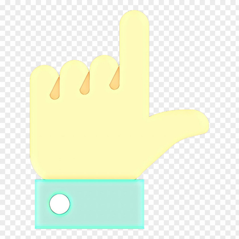 Thumb Glove Yellow Design Material PNG