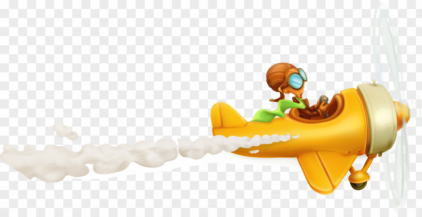 Vector Cartoon Cute Creative Pilots Airplane 0506147919 PNG
